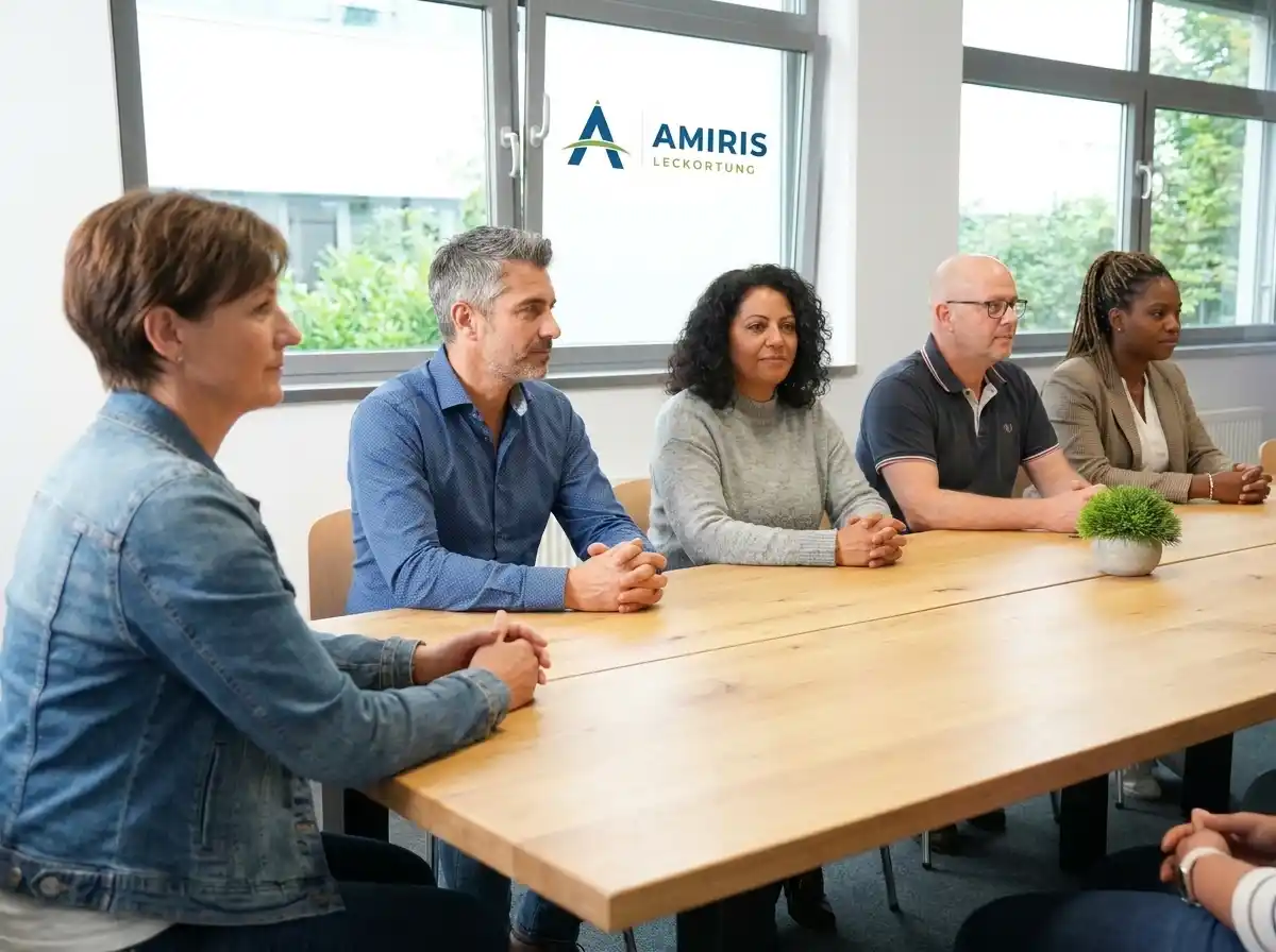 Das Amiris-Team bei der Einsatzbesprechung